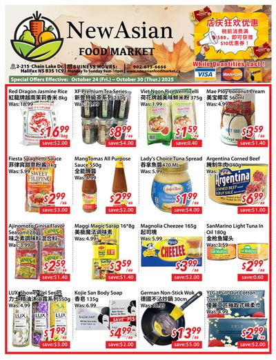 New Asian Food Market Flyer October 24 to 30
