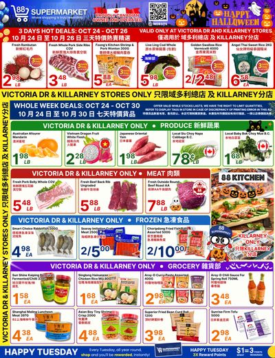 88 Supermarket Flyer October 24 to 30