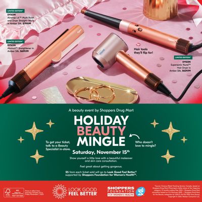 Shoppers Drug Mart Holiday Beauty Mingle Flyer October 25 to November 7