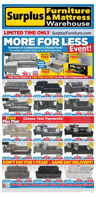 Surplus Furniture & Mattress Warehouse (Sydney) Flyer October 27 to November 16