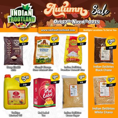 Indian Frootland Flyer October 27 to November 6
