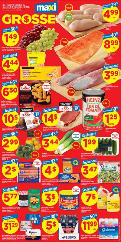Maxi Flyer October 30 to November 5