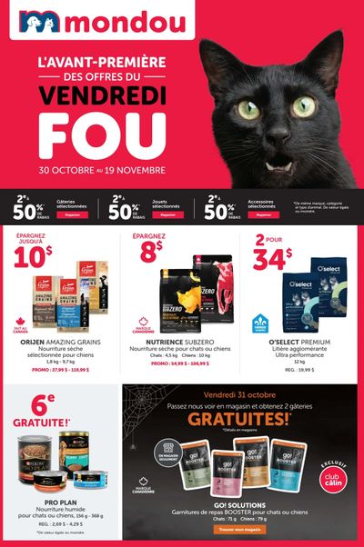 Mondou Flyer October 30 to November 19