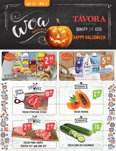 Tavora Foods Flyer October 27 to November 2