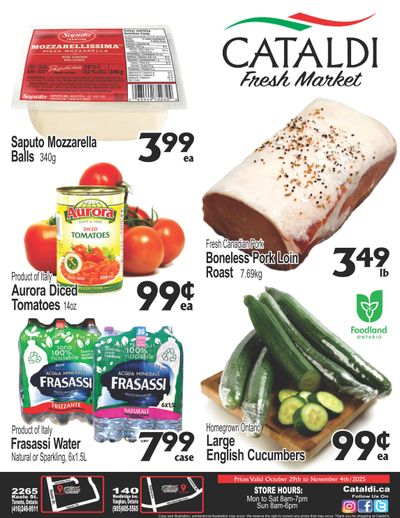 Cataldi Fresh Market Flyer October 29 to November 4