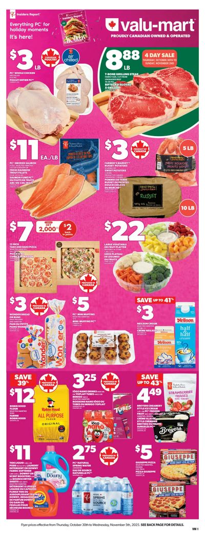 Valu-mart Flyer October 30 to November 5