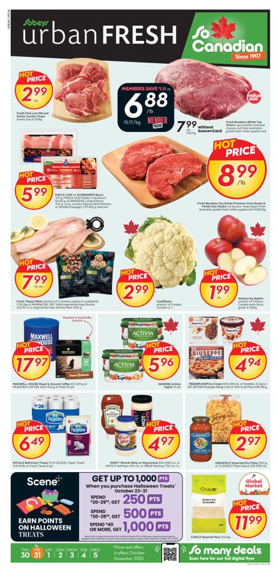 Sobeys Urban Fresh Flyer October 30 to November 5