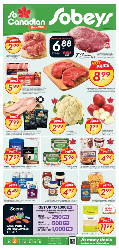 Sobeys (ON) Flyer October 30 to November 5
