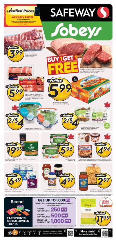 Sobeys/Safeway (AB, SK & MB) Flyer October 30 to November 5