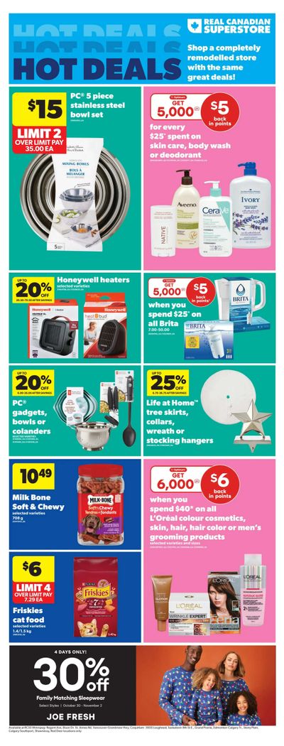 Real Canadian Superstore (West) Flyer October 30 to November 5