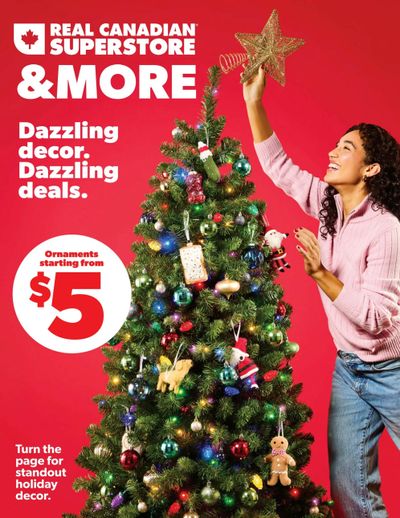 Real Canadian Superstore Holiday Decor Flyer October 30 to December 24
