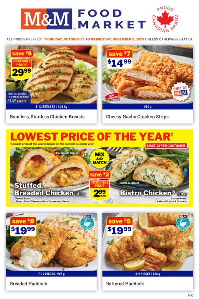 M&M Food Market (ON) Flyer October 30 to November 5