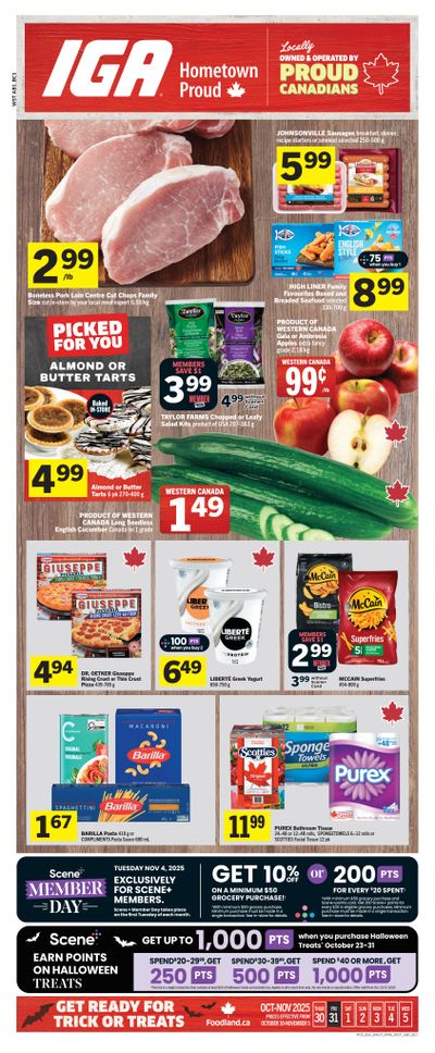 IGA (AB, BC) Flyer October 30 to November 5