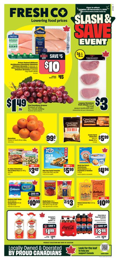 FreshCo (ON) Flyer October 30 to November 5