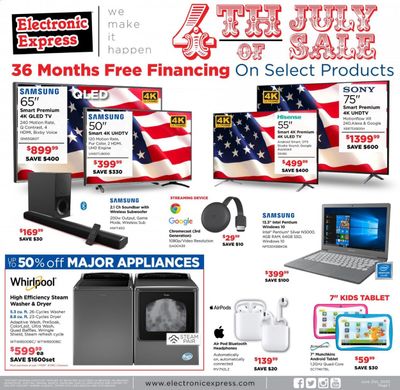 Electronic Express Weekly Ad & Flyer June 21 to 27