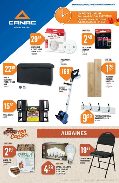 Canac Flyer October 30 to November 5