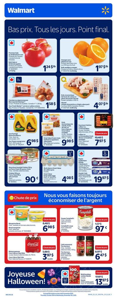 Walmart (QC) Flyer October 30 to November 5