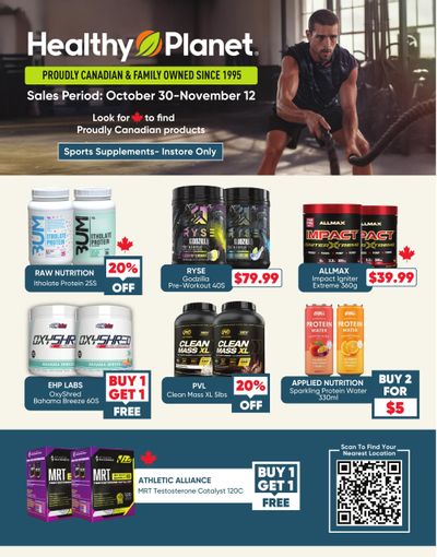 Healthy Planet Flyer October 30 to November 12