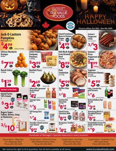 Tru Value Foods Flyer October 29 to November 4