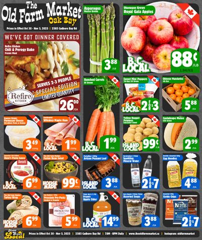 The Old Farm Market (Victoria) Flyer October 30 to November 5