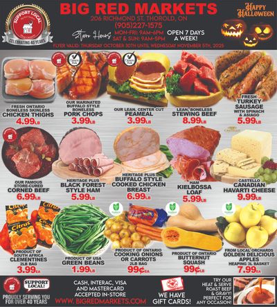 Big Red Markets Flyer October 30 to November 5