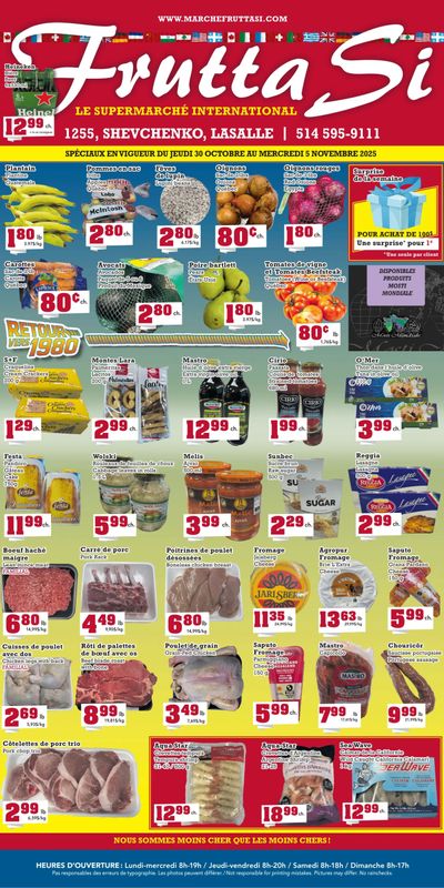 Frutta Si Flyer October 30 to November 5