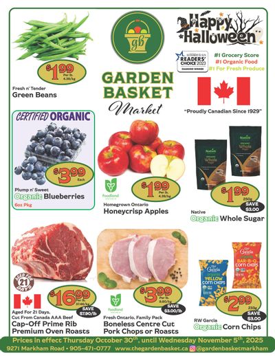 The Garden Basket Flyer October 30 to November 5