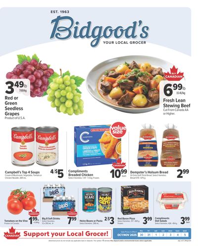 Bidgood's Flyer October 30 to November 5