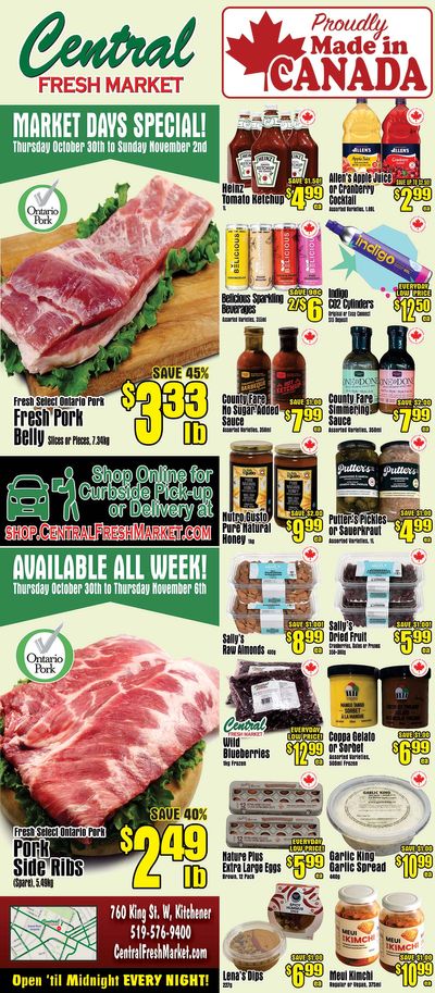 Central Fresh Market Flyer October 30 to November 6