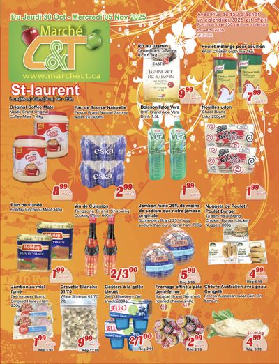 Marche C&T (St. Laurent) Flyer October 30 to November 5