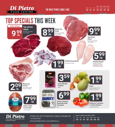 Di Pietro Food Centre Flyer October 30 to November 5