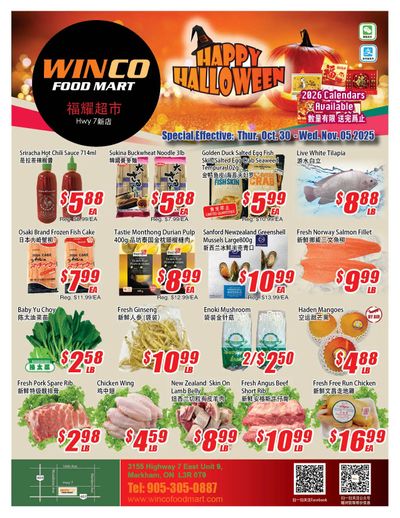 WinCo Food Mart (HWY 7) Flyer October 30 to November 5