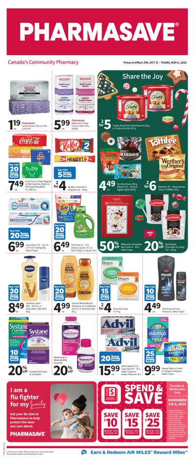 Pharmasave (ON & West) Flyer October 31 to November 6