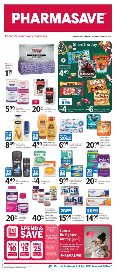 Pharmasave (ON & West) Flyer October 31 to November 13