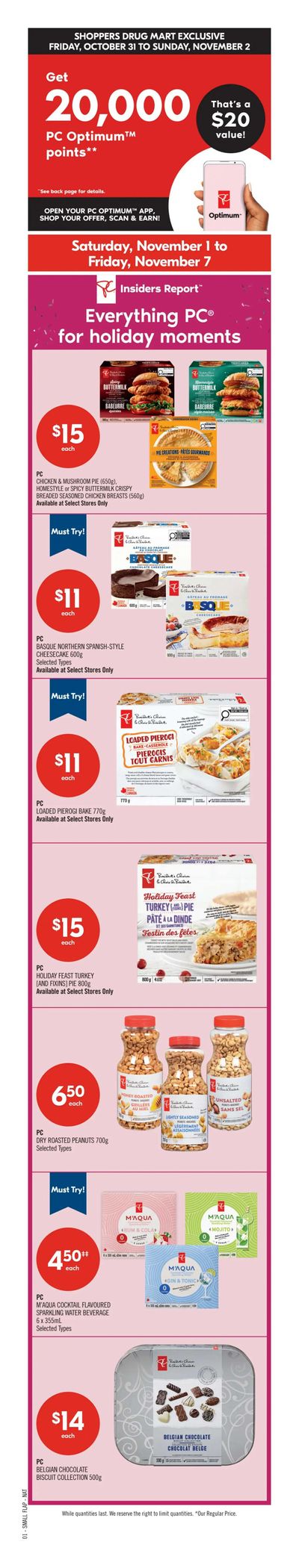 Shoppers Drug Mart (West) Flyer November 1 to 7