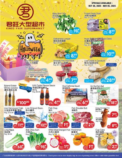 Kings Fair Supermarket Flyer October 30 to November 5