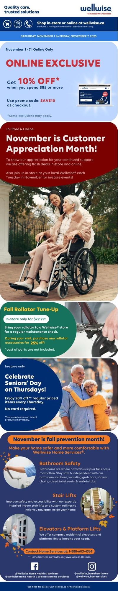 Wellwise By Shoppers Flyer November 1 to 7