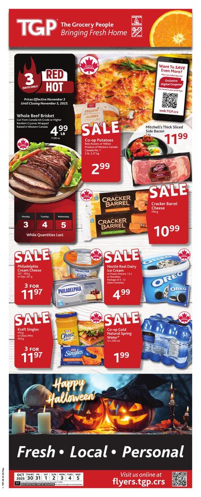 TGP The Grocery People Flyer October 30 to November 5