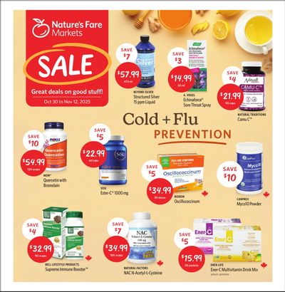 Nature's Fare Markets Flyer October 30 to November 12