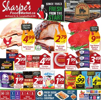 Sharpe's Food Market Flyer October 30 to November 5