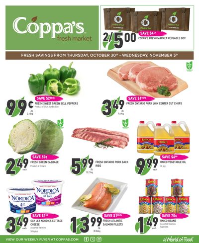 Coppa's Fresh Market Flyer October 30 to November 5