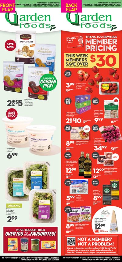 Garden Foods Flyer October 30 to November 5
