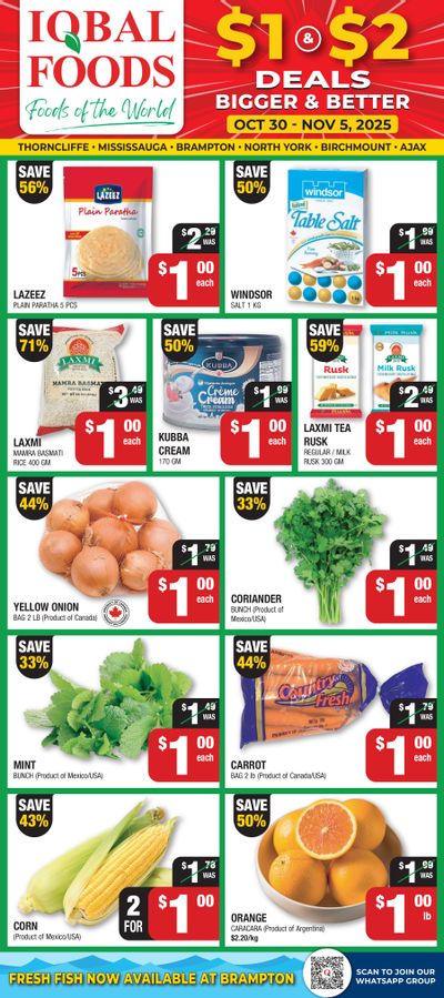 Iqbal Foods Flyer October 30 to November 5