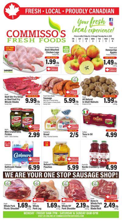 Commisso's Fresh Foods Flyer October 31 to November 6