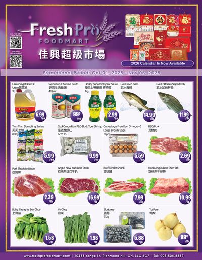 FreshPro Foodmart (Richmond Hill) Flyer October 31 to November 6