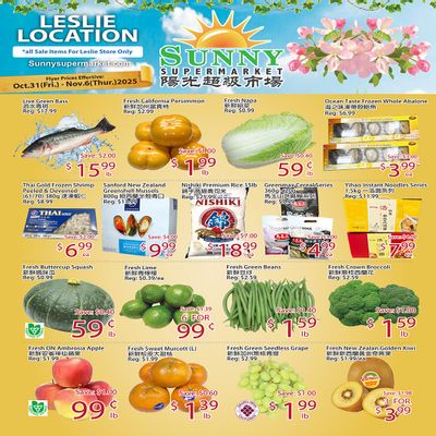 Sunny Supermarket (Leslie) Flyer October 31 to November 6