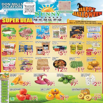 Sunny Foodmart (Don Mills) Flyer October 31 to November 6