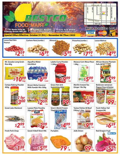 BestCo Food Mart (Etobicoke) Flyer October 31 to November 6