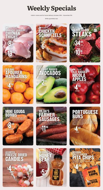 Meridian Farm Market Flyer October 30 to November 5