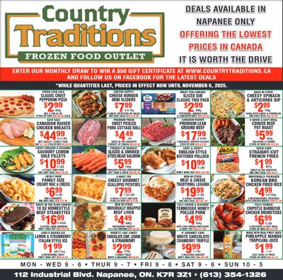 Country Traditions Flyer October 30 to November 6